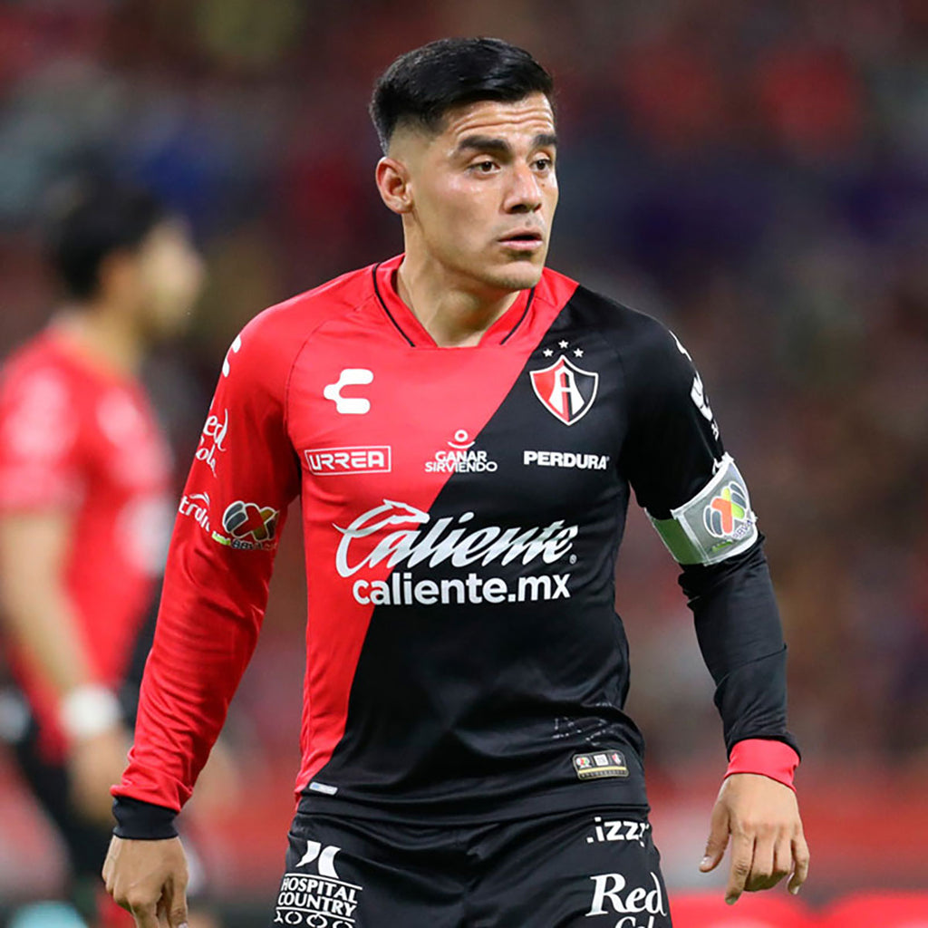 Jersey Charly Jugador Atlas Manga Larga Local 2023/2024 Rojo/Negro Talla M