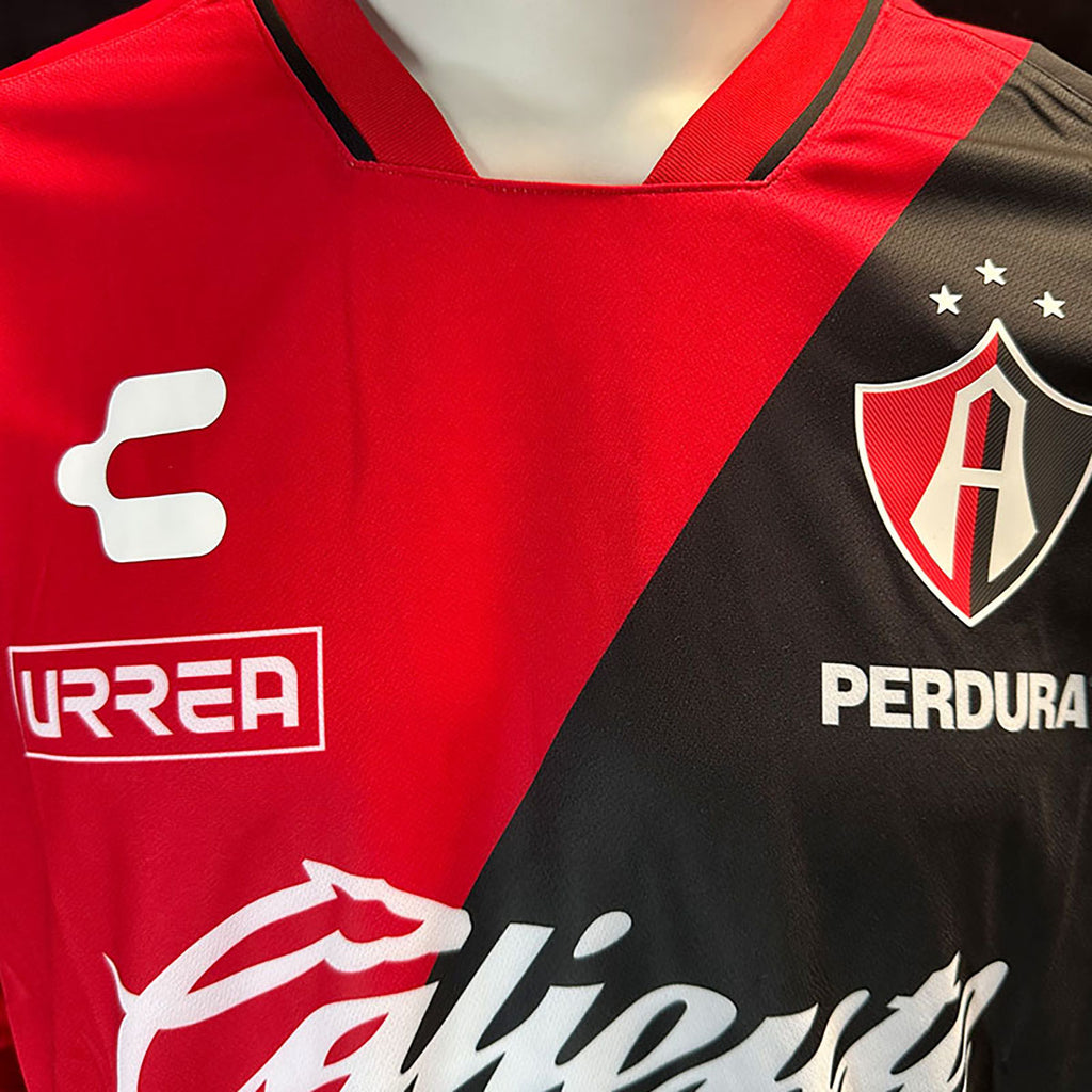 Jersey Charly Jugador Atlas Manga Larga Local 2023/2024 Rojo/Negro Talla S