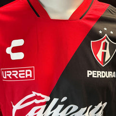 Jersey Charly Jugador Atlas Manga Larga Local 2023/2024 Rojo/Negro