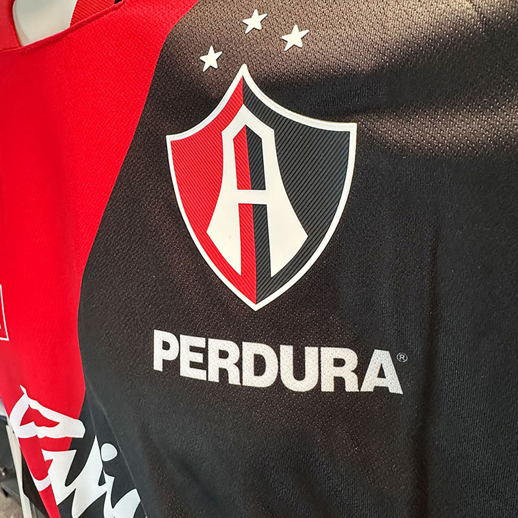 Jersey Charly Jugador Atlas Manga Larga Local 2023/2024 Rojo/Negro Talla XL
