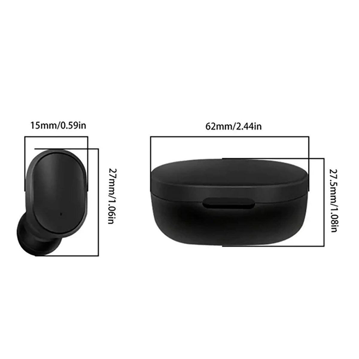 Auriculares Inalambricos Airdots A6S TWS Negro