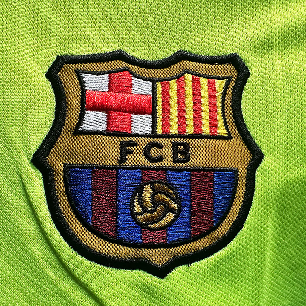 Jersey Nike Retro Barcelona Verde Limon Manga Corta S