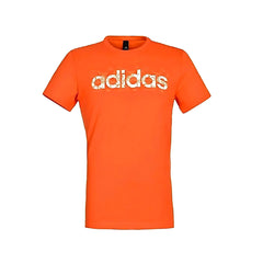 PLAYERA ADIDAS CABALLERO LINEAR SUMMER NARANJA/BLANCO TALLA S