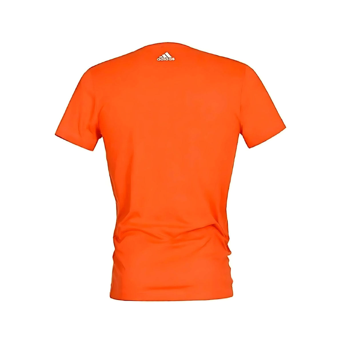 PLAYERA ADIDAS CABALLERO LINEAR SUMMER NARANJA/BLANCO TALLA S