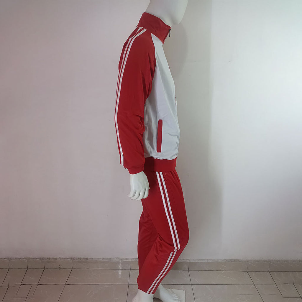 PANTS BLANCO ROJO RAYAS BLANCAS TALLA M