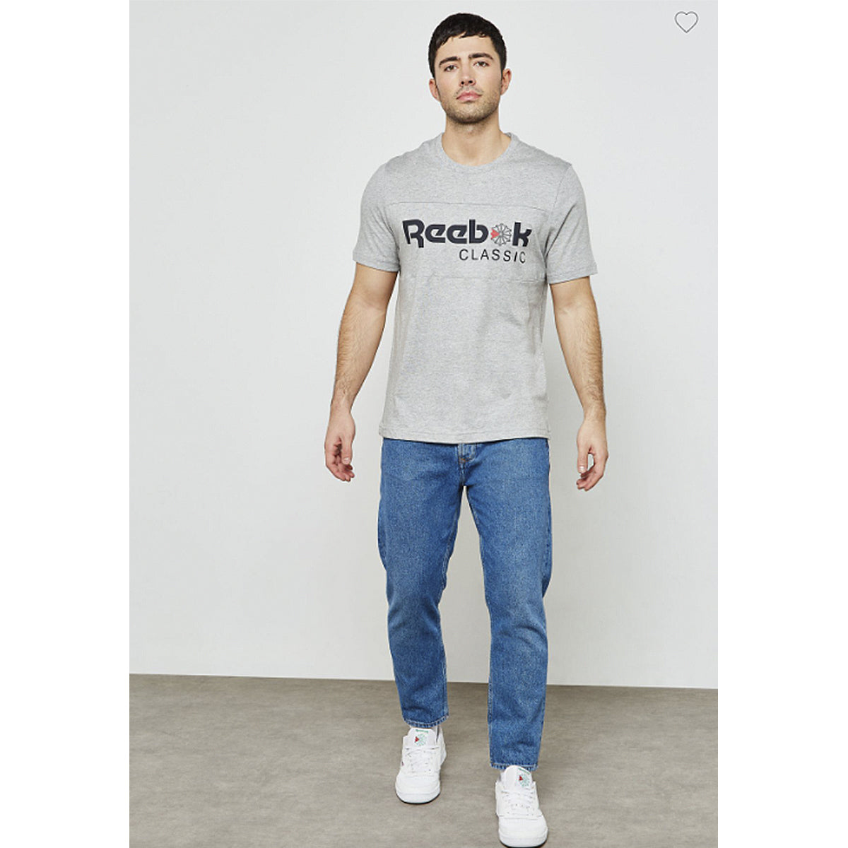 PLAYERA REEBOK CABALLERO  FRANCHISE ICONIC GRIS TALLA M