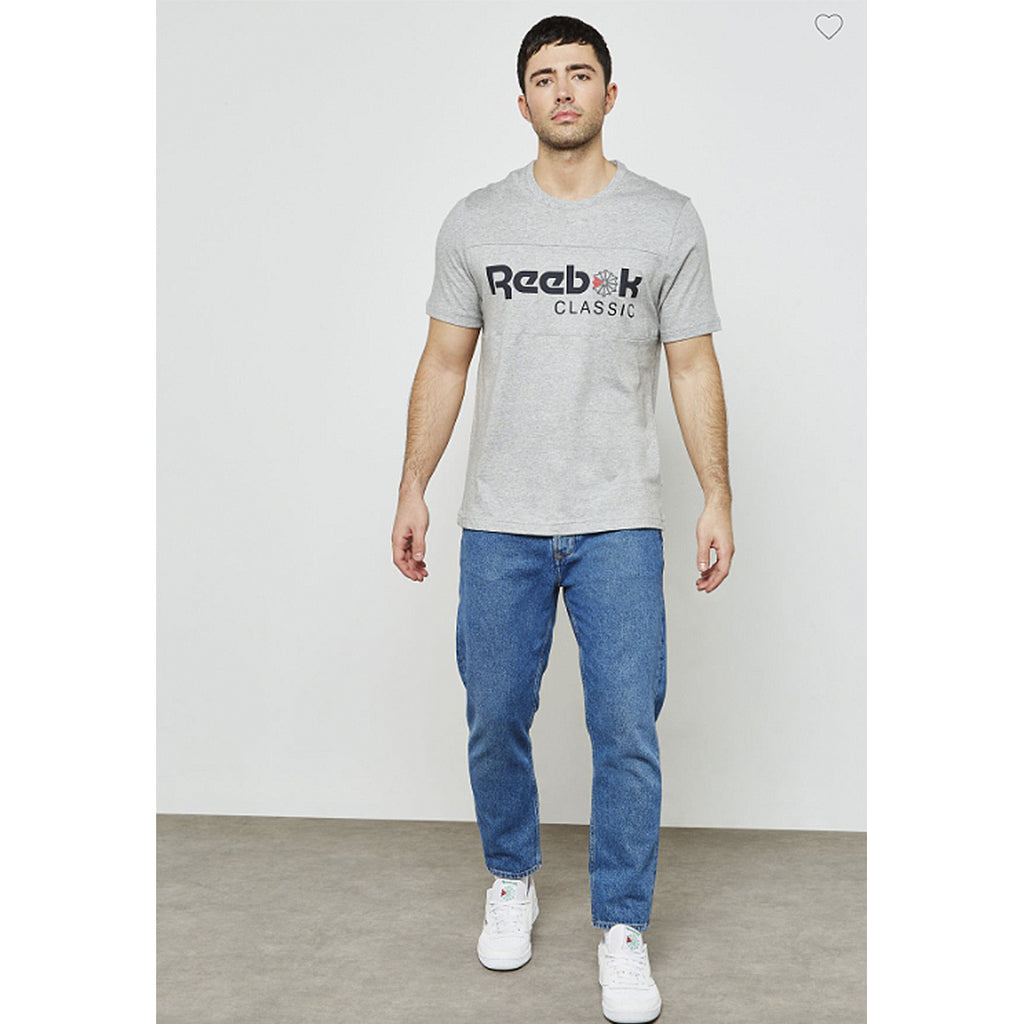 PLAYERA REEBOK CABALLERO  FRANCHISE ICONIC GRIS TALLA L