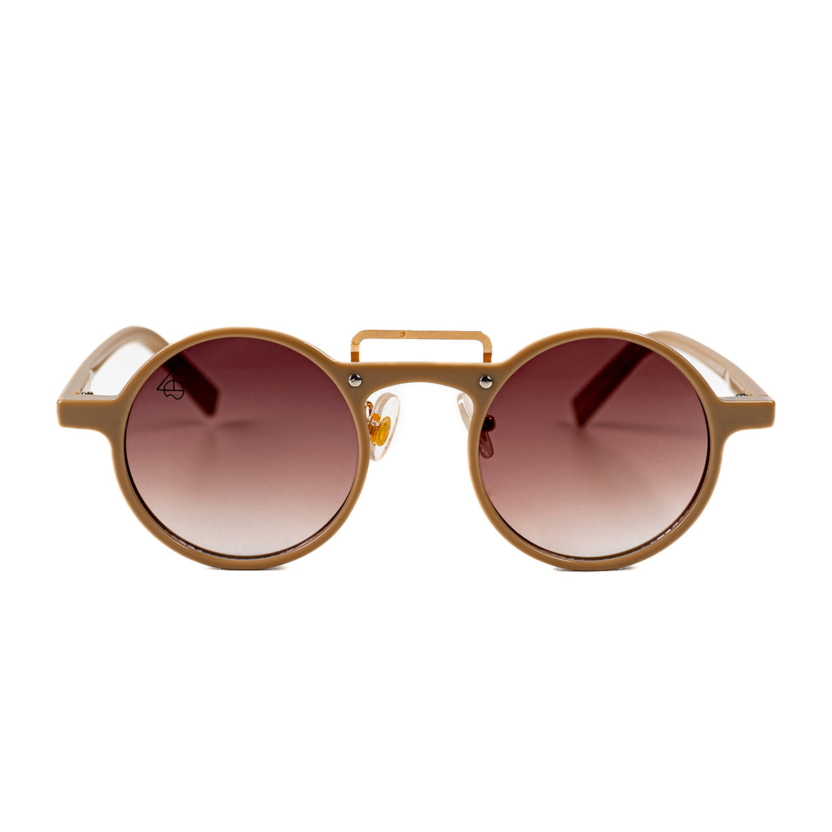 Lentes De Sol Toscana Baroc Green Redondos UV400 Vintage