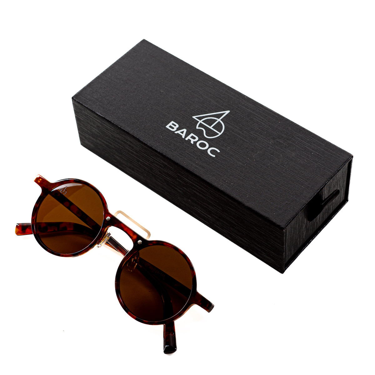 Lentes De Sol Baroc Toscana Brown UV400 Unisex Vintage