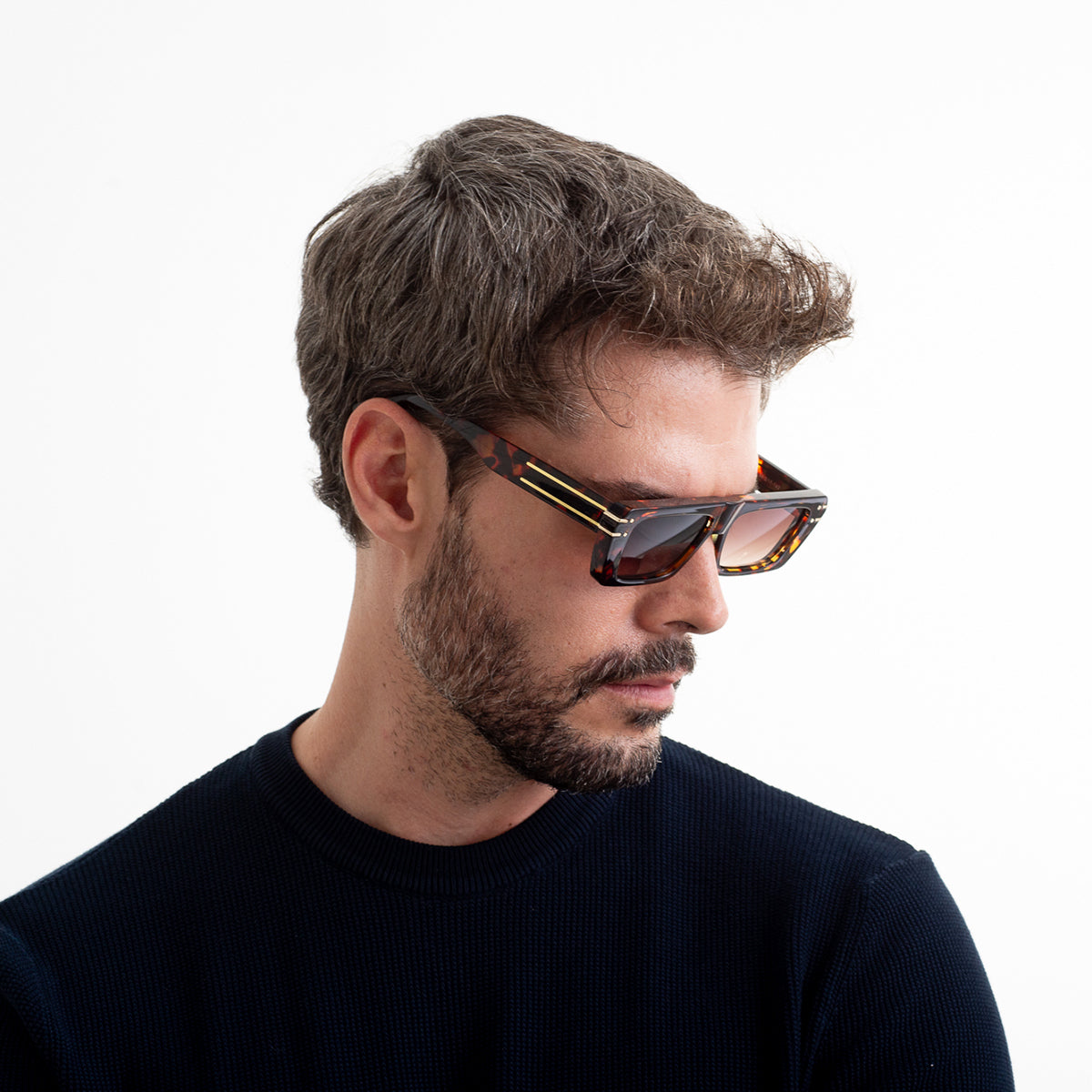 Lentes De Sol Baroc Small Frame Print UV400 Unisex