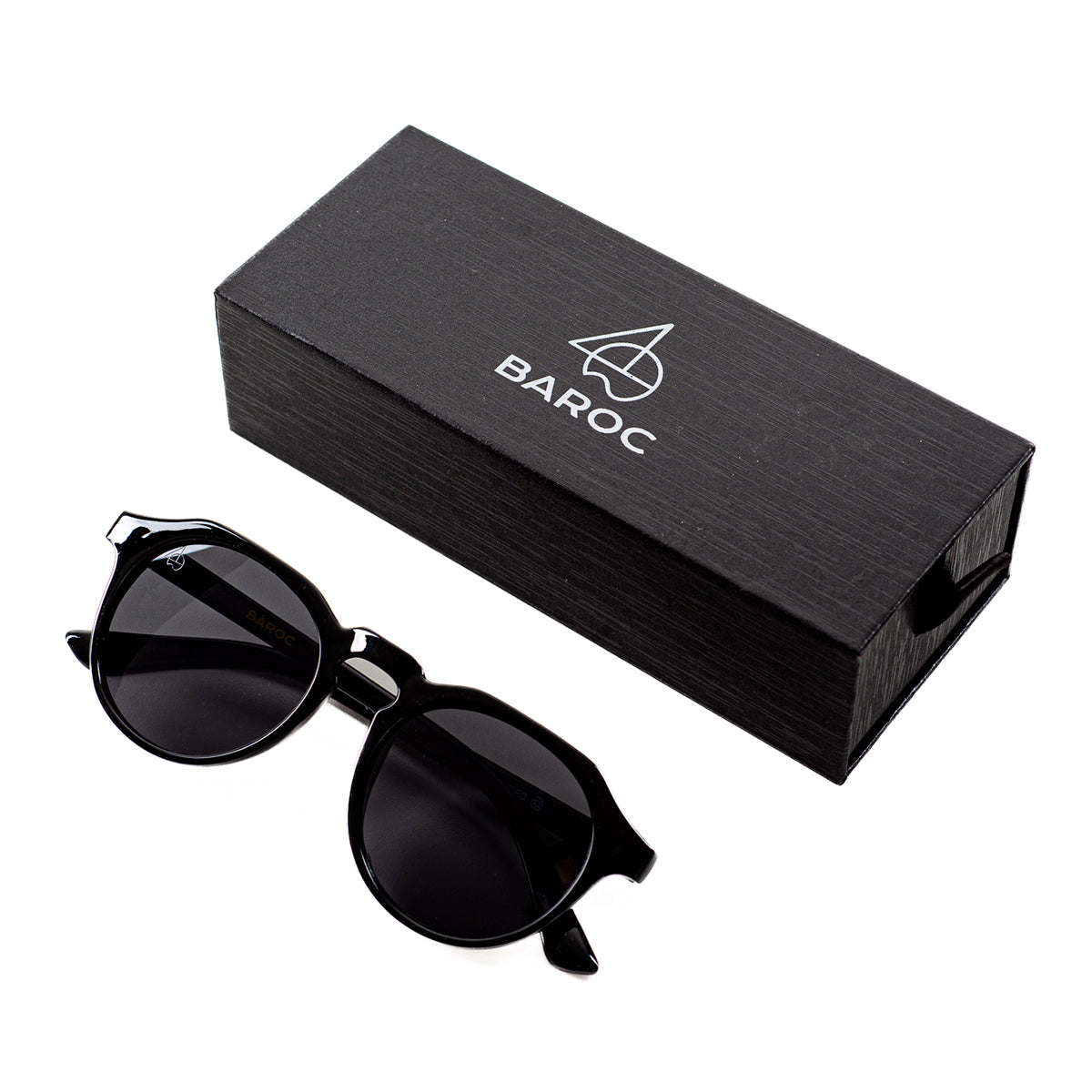 Lentes De Sol Baroc Warwick Black Shine Polarizados UV400