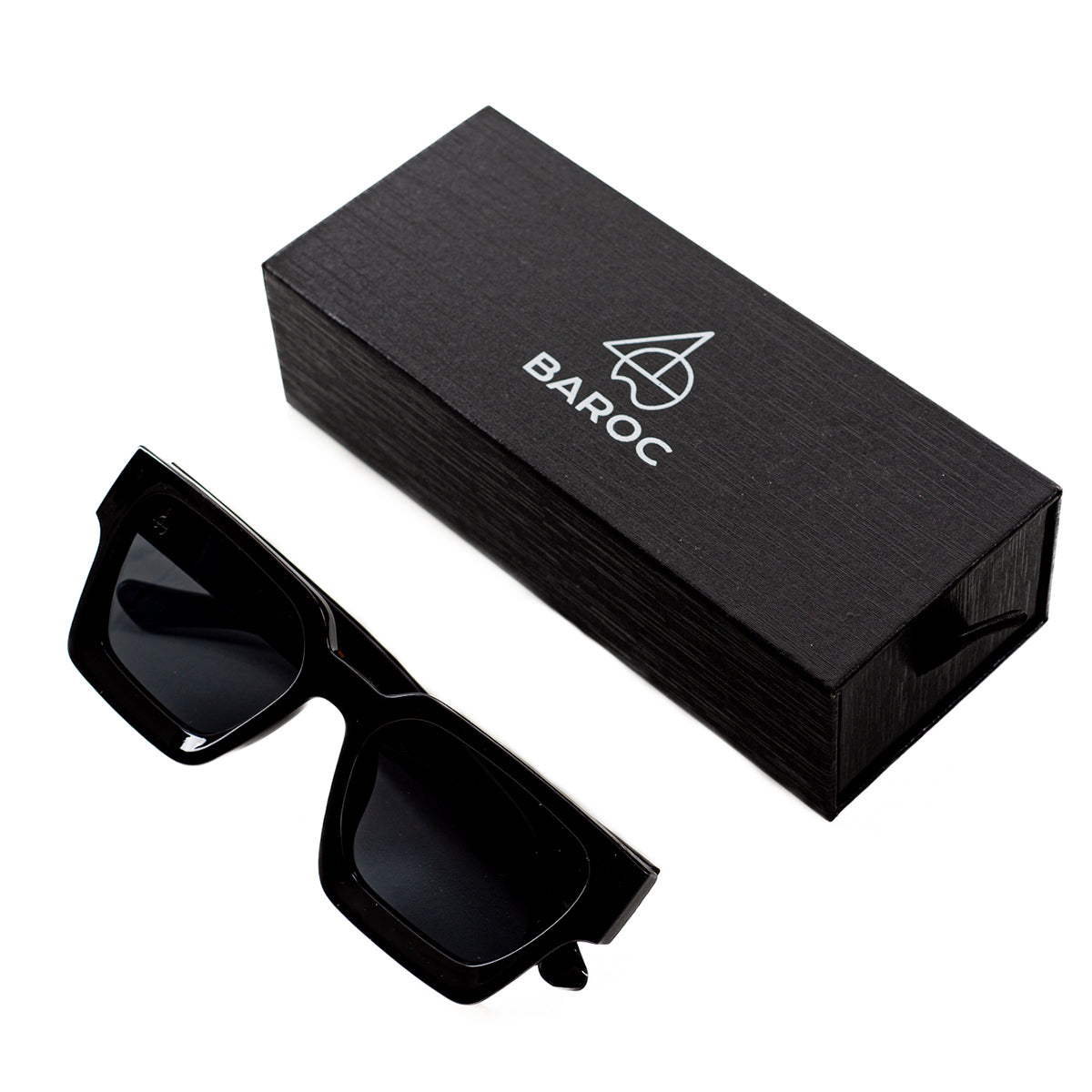 Lentes De Sol Baroc Square Classic Black UV400 Unisex
