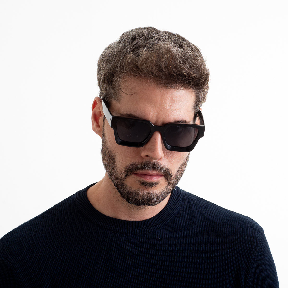 Lentes De Sol Baroc Square Classic Black UV400 Unisex