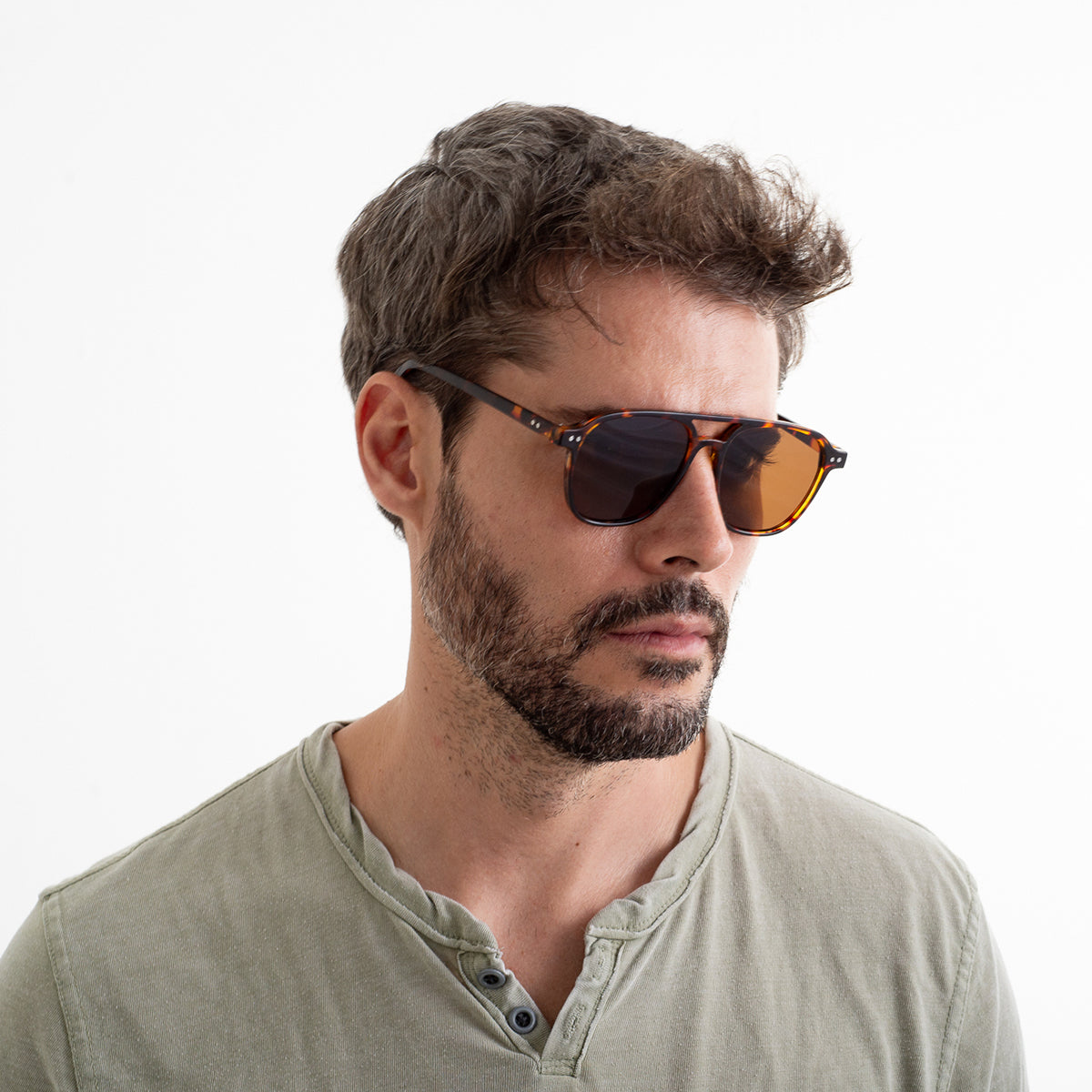 Lentes De Sol Baroc Super Star Brown UV400 Unisex Aviador