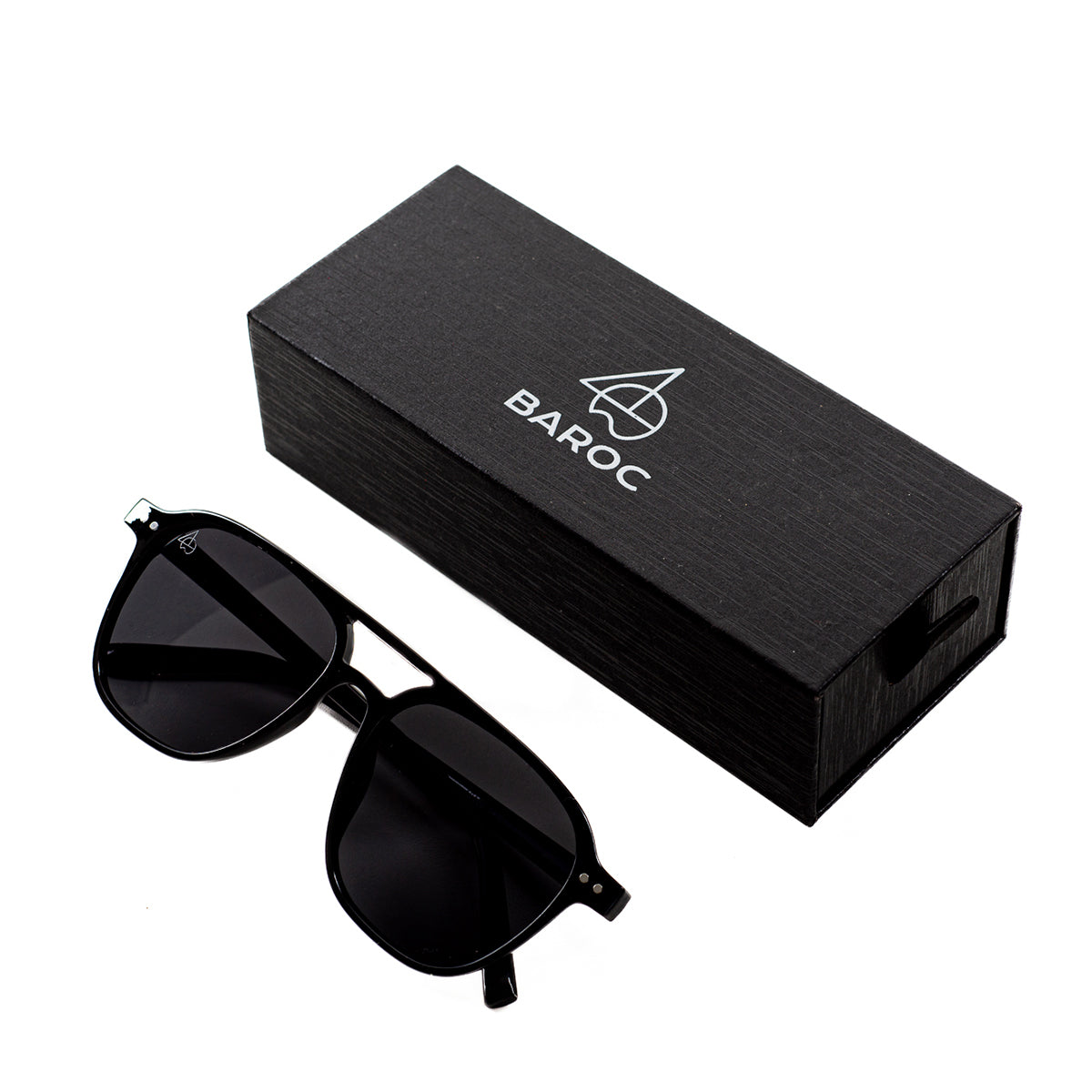Lentes De Sol Baroc Super Star Black UV400 Aviador Unisex