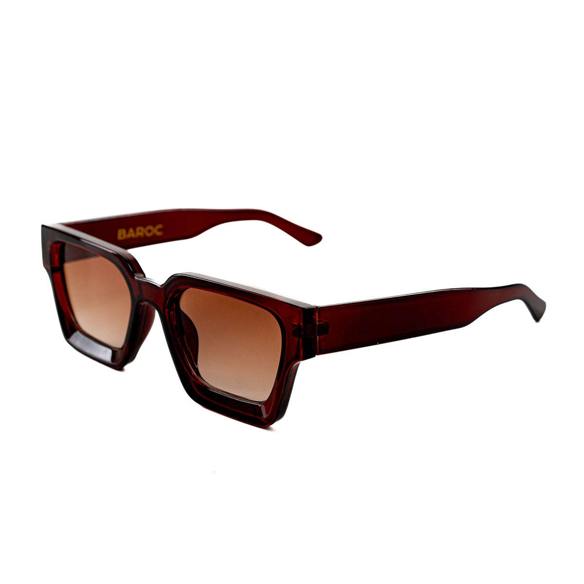 Lentes De Sol Baroc Square Tea Tinto UV400 Moda Unisex