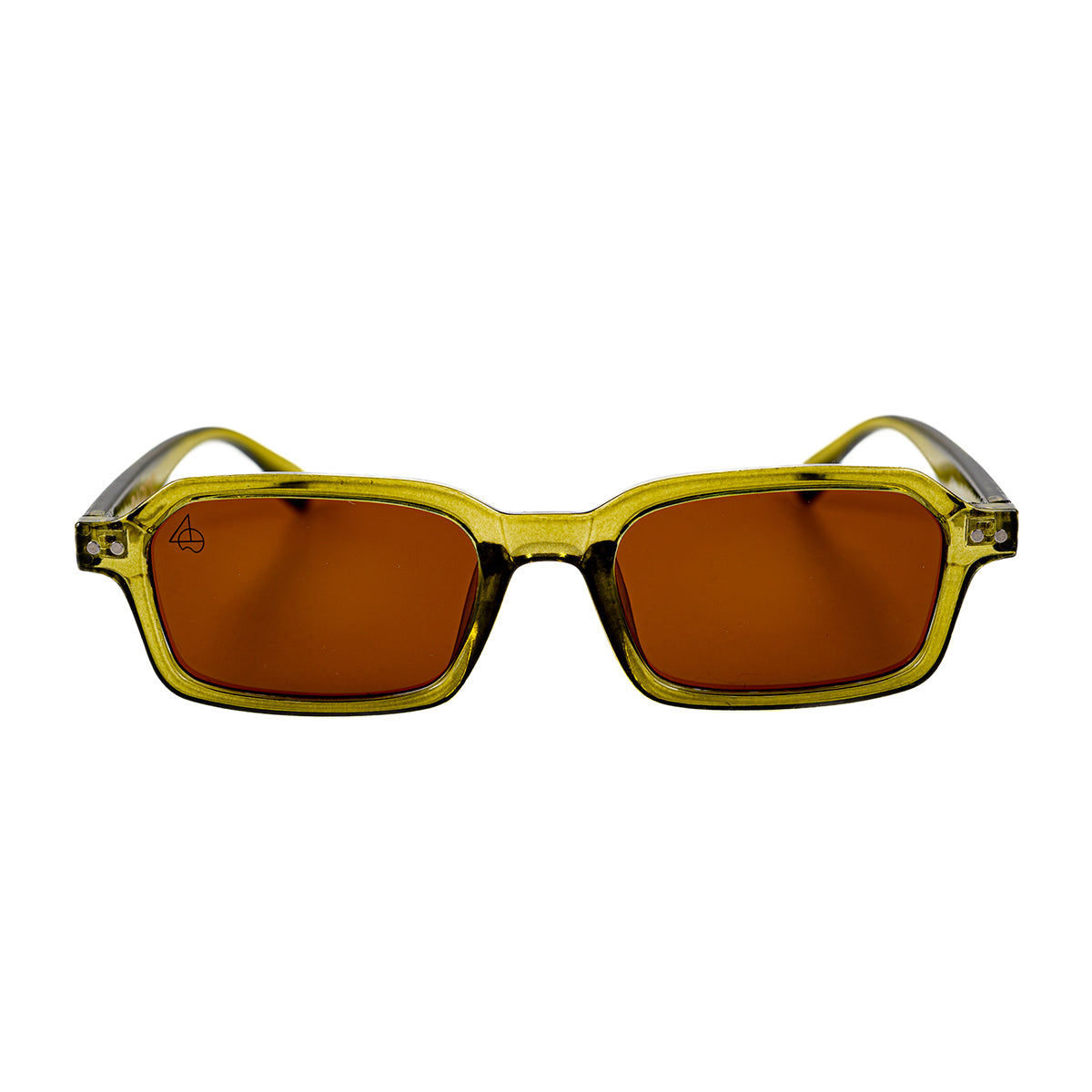 Lentes De Sol Baroc Malibu Ámbar UV400 Rectangulares Moda