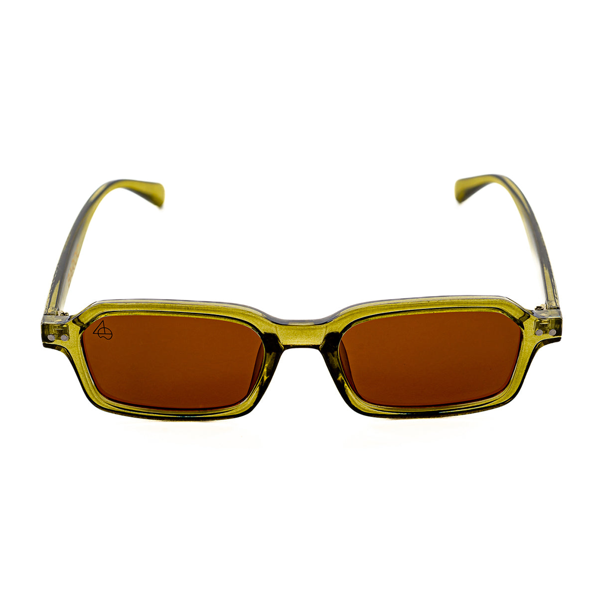 Lentes De Sol Baroc Malibu Ámbar UV400 Rectangulares Moda