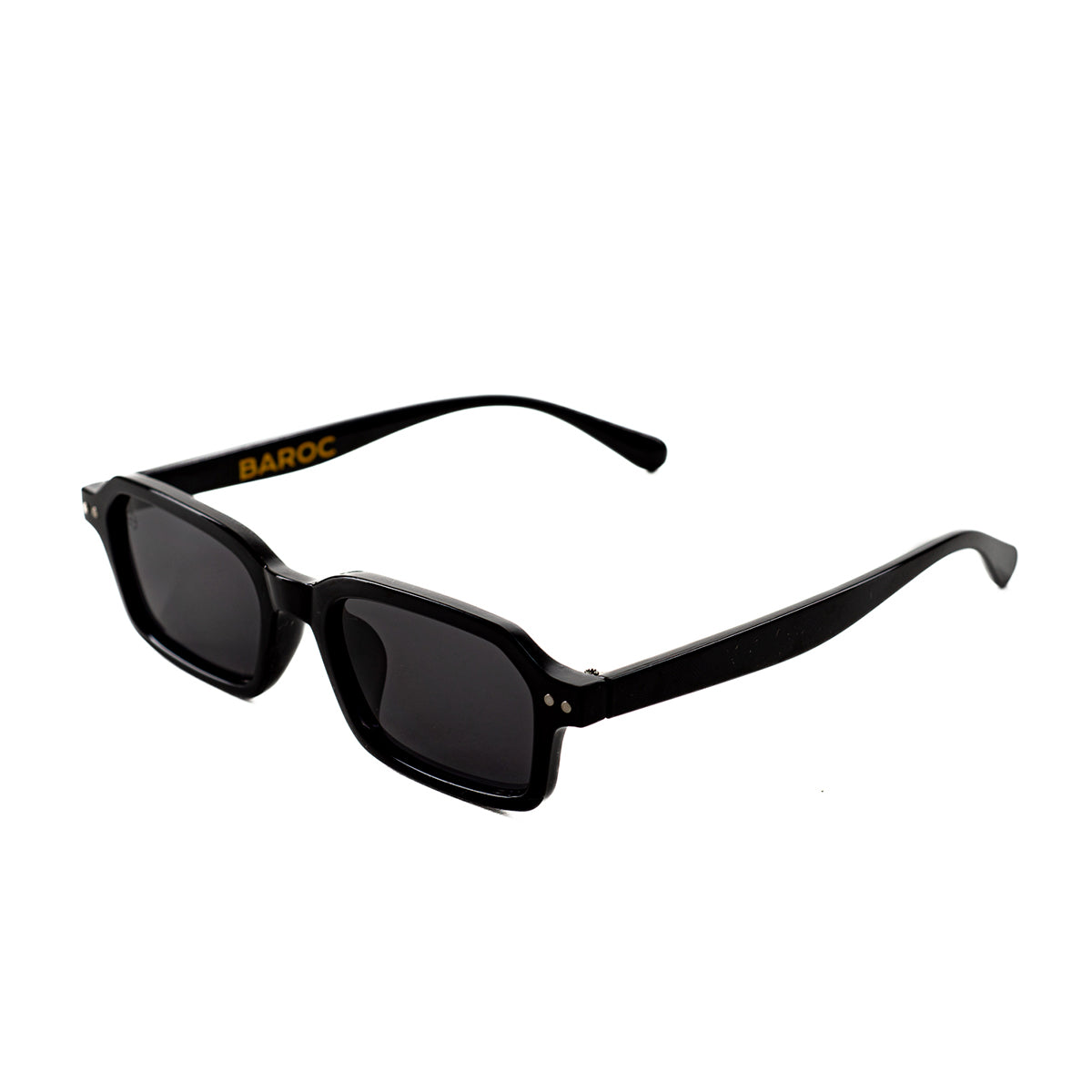 Lentes De Sol Baroc Malibu Black UV400 Rectangulares Unisex