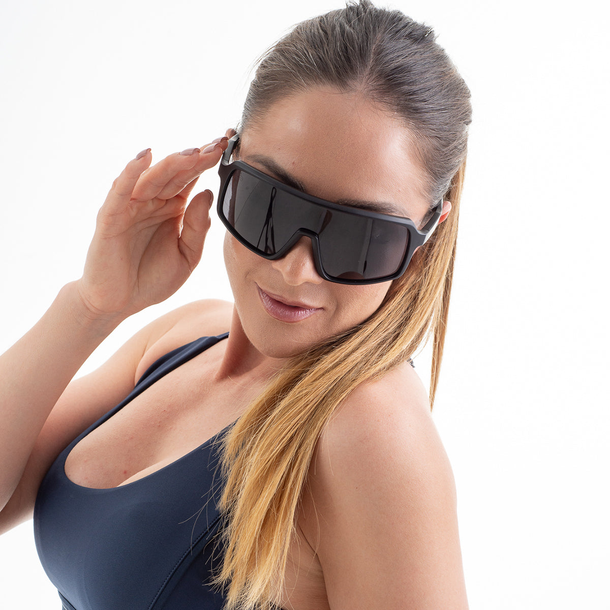 Lentes De Sol Baroc Rocky Double Black UV400 Deportivos XL