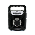 Bocina Bluetooth Portatil Fol 3 Pulgadas Fm Usb Luz Led - Negro