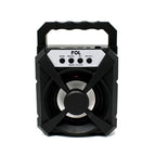 Bocina Bluetooth Portatil Fol 3 Pulgadas Fm Usb Luz Led - Negro
