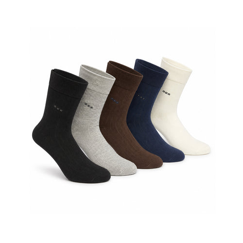 Calcetas Para Caballero Bordado FOSMID Con Aroma Paquete 10 Pares