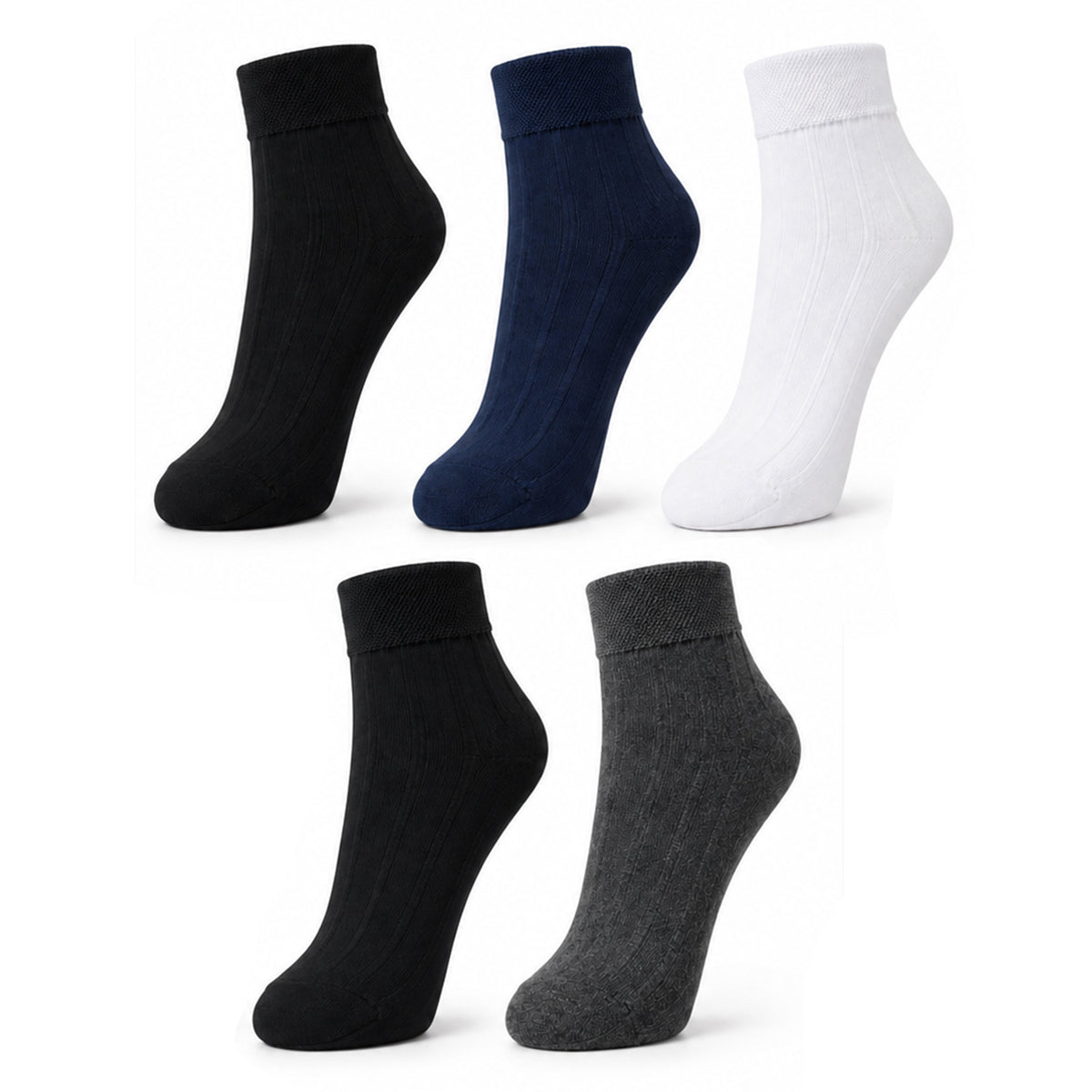 Calcetas Para Caballero Rayas FOSMID Con Aroma Paquete 10 Pares