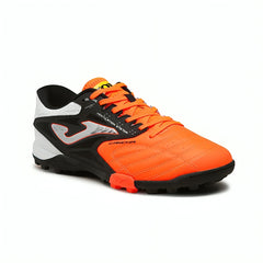 Tenis Fútbol Rápido Joma Turf Naranja Negro Diseño Multitaco Resistente