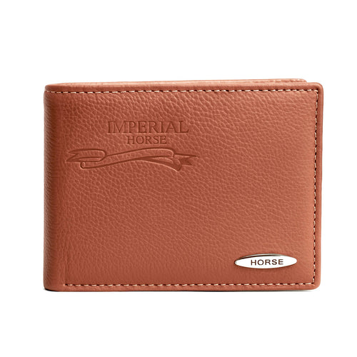 Cartera M Plake 3 piel sintética café Horse Imperial hombre