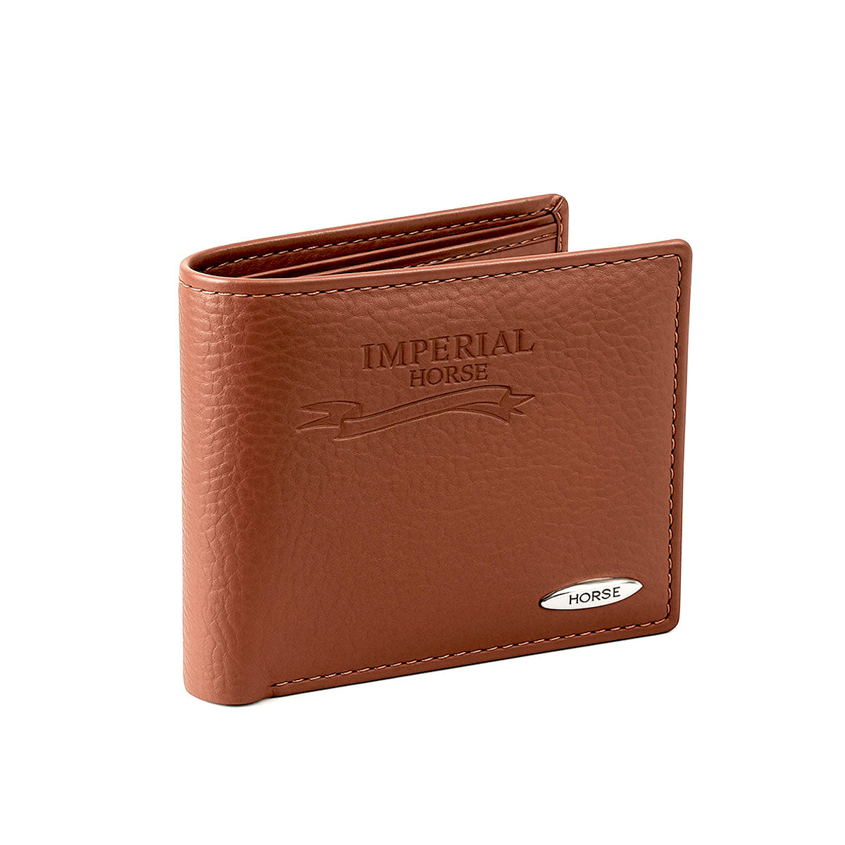 Cartera M Plake 3 piel sintética café Horse Imperial hombre