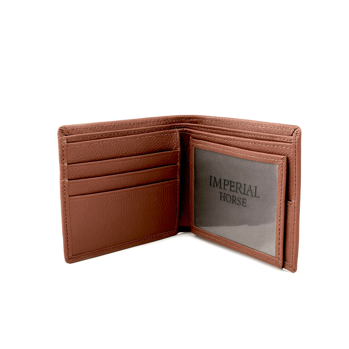 Cartera M Plake 3 piel sintética café Horse Imperial hombre