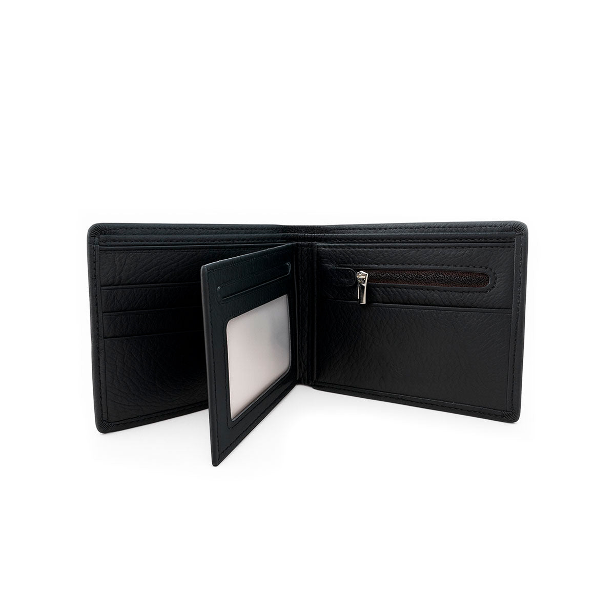 Cartera negro Curve piel sintética negra Polo King curve