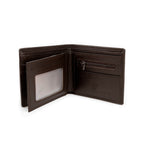 Cartera negra Polo King Line café piel sintética para hombre