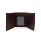 Cartera Curve Café de vinipiel vertical para hombre Horse Basic