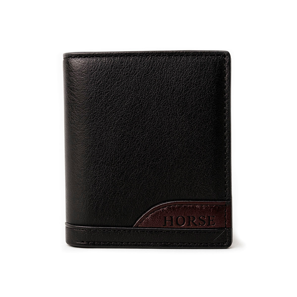 Cartera Curve para hombre de vinipiel negro Horse Basic