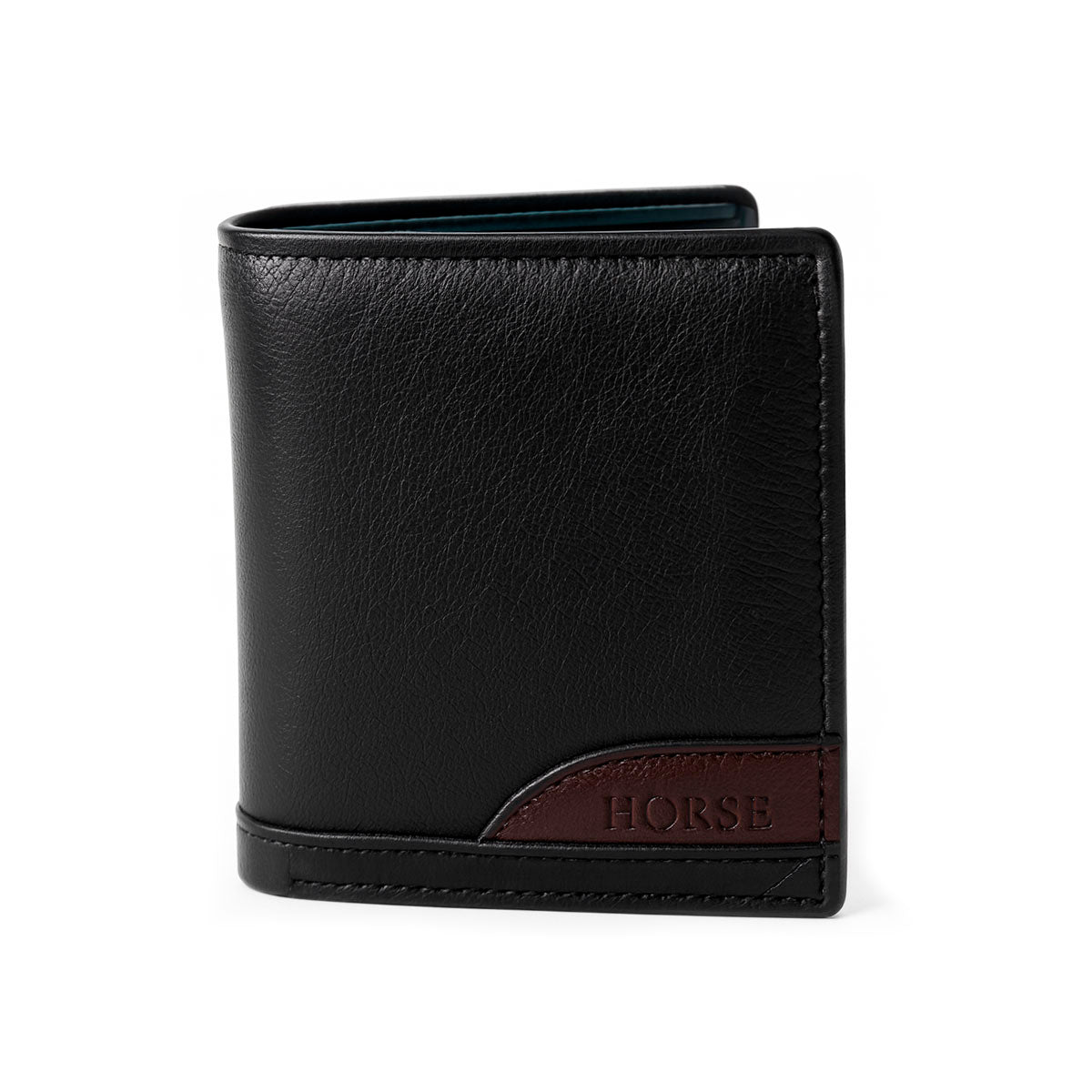 Cartera Curve para hombre de vinipiel negro Horse Basic