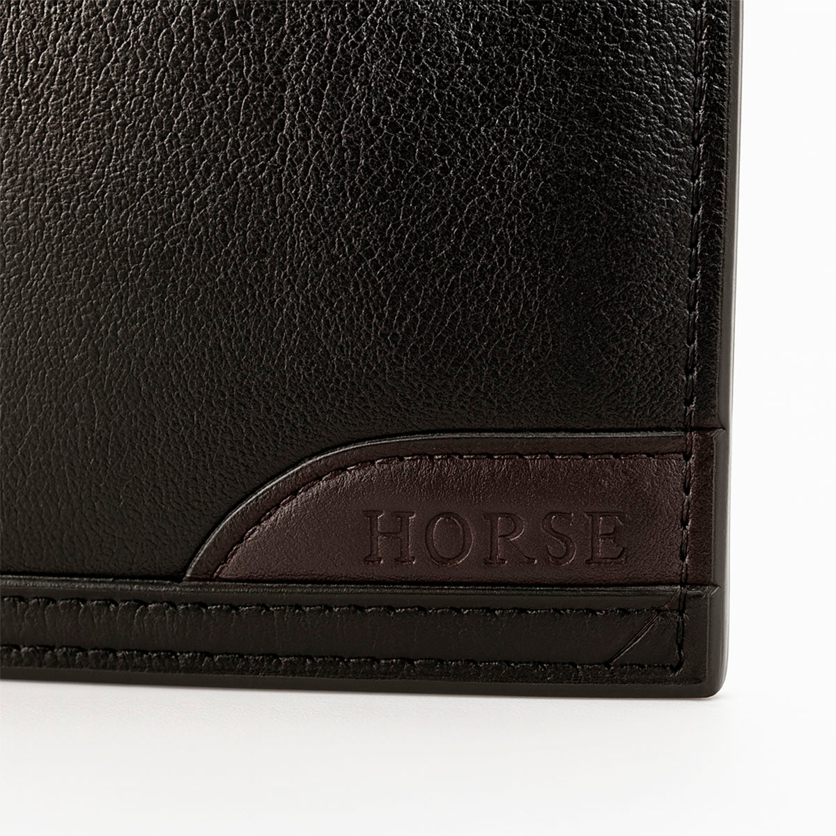 Cartera Curve para hombre de vinipiel negro Horse Basic