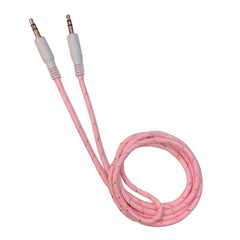 Cable auxiliar 3.5 mm resistente y flexible para dispositivos