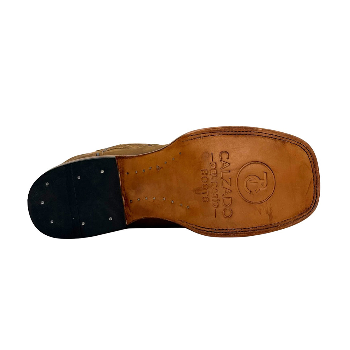 Bota vaquera piel grabado phyton cafe Calzado del Bajío-28