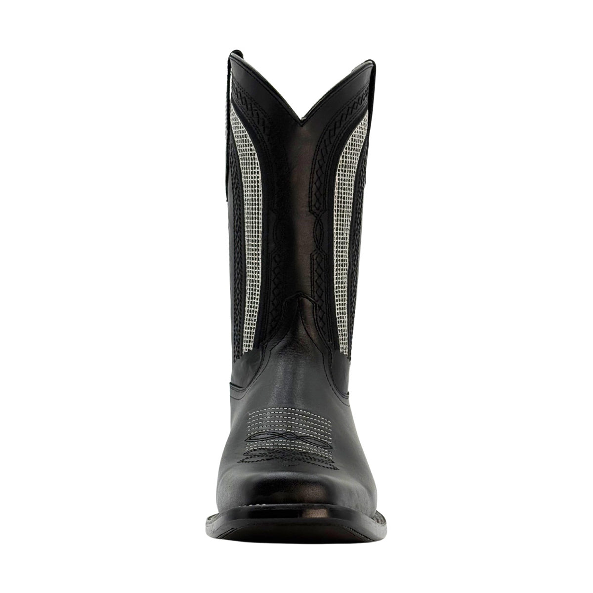 Bota vaquera piel suela cuero rodeo negra Calzado del Bajío-26.5