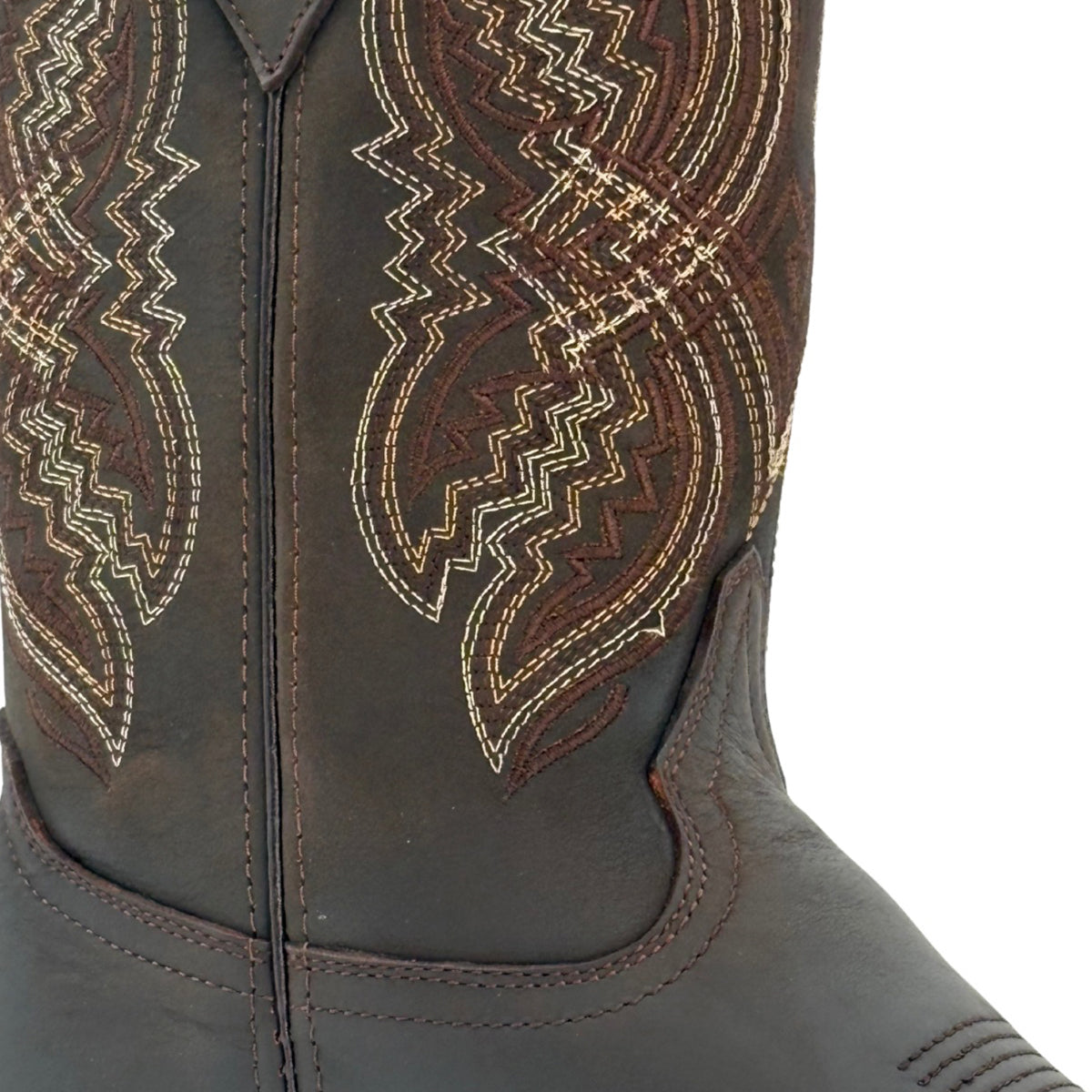Bota vaquera piel de res cafe suela cuero Calzado del Bajío-28.5