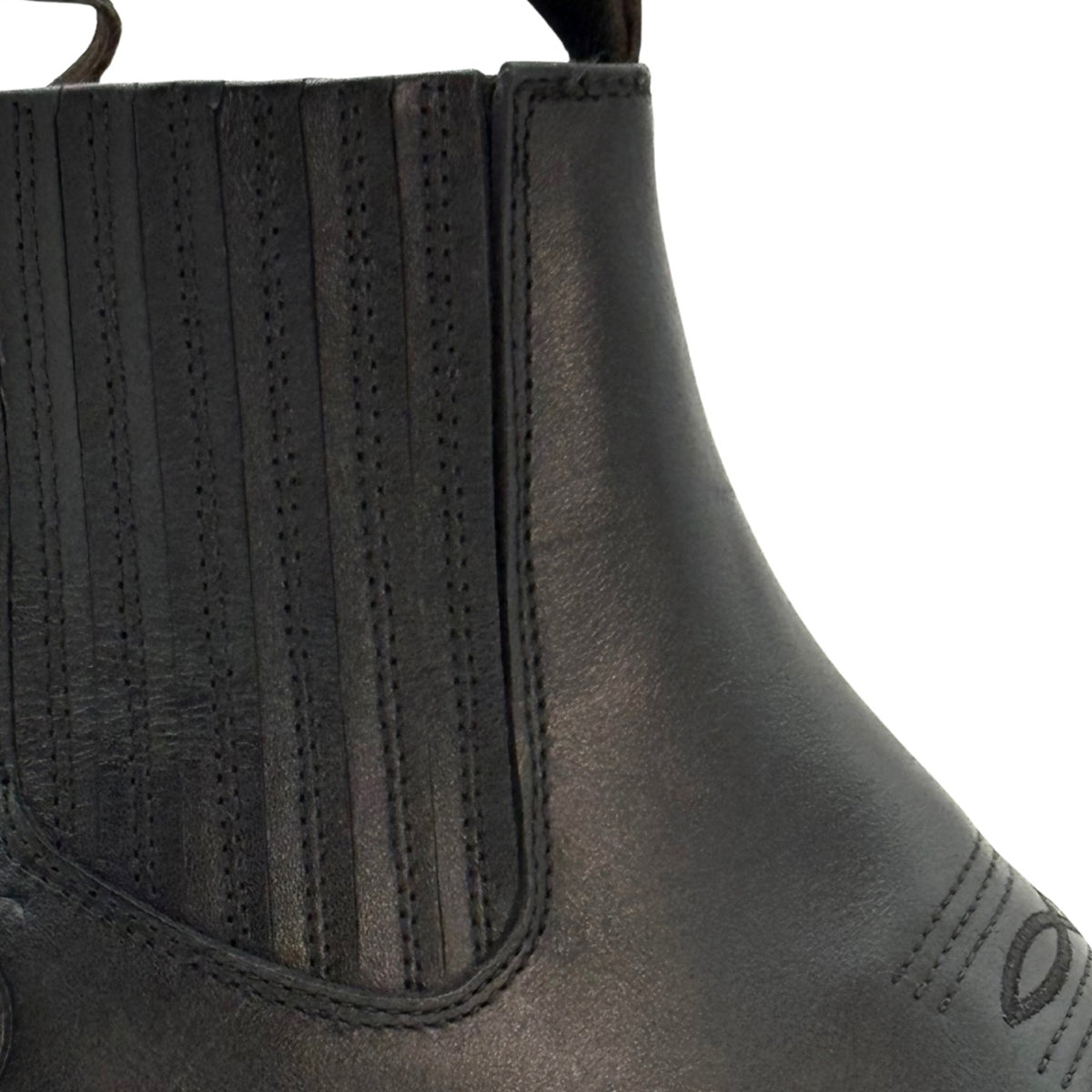 Botín vaquero hombre piel genuina Calzado del Bajío Negro-28.5