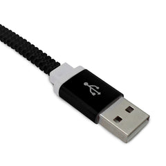 CABLE ZIPPER 2EN1 IPH5/MOV8 NEGRO