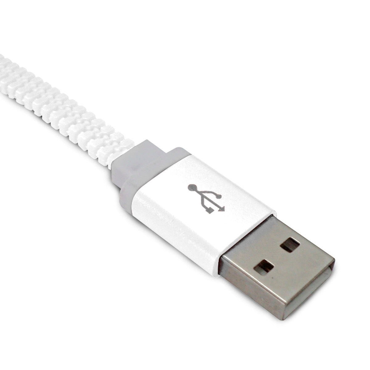 CABLE ZIPPER 2EN1 IPH5/MOV8 BLANCO