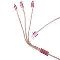CABLE 3EN1 TIPOC/IPH5/MOV8 AGUJETA 1M FUCSIA