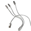 CABLE 3EN1 TIPOC/IPH5/MOV8 AGUJETA 1M PLATA