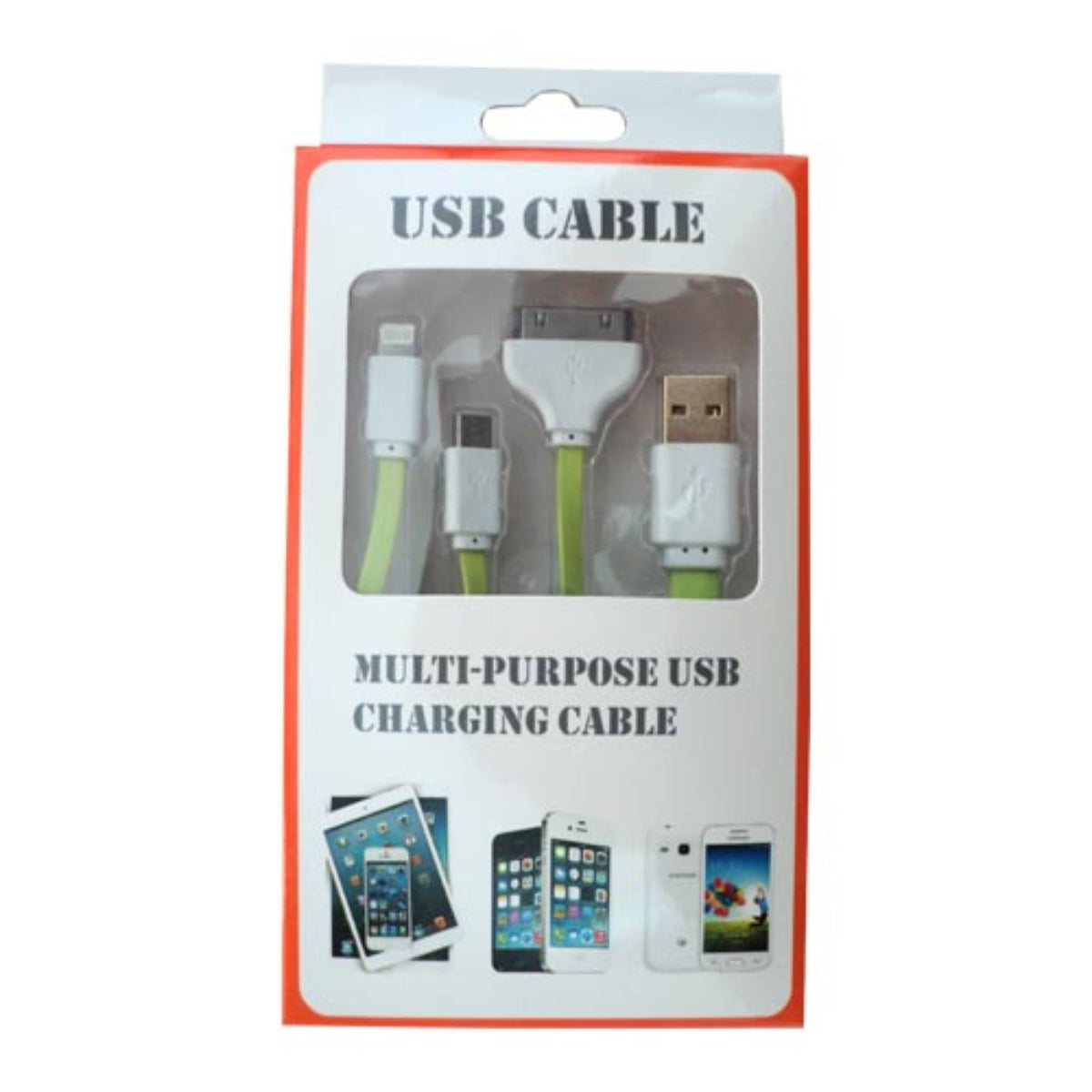 CABLE CHICLE 3EN1 IPH5/IPH4/MOV8 1M VERDE
