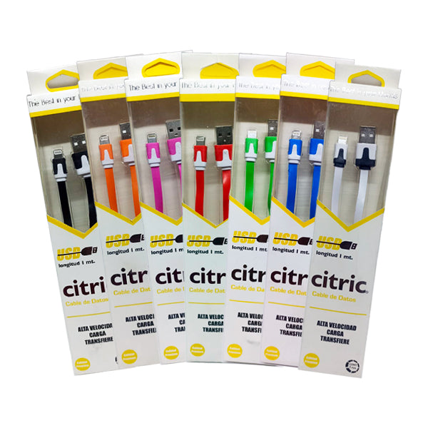Cable Citric dual lightning y micro USB de 1 metro compatible iPhone