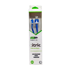 CABLE MICRO USB 1METRO AZUL